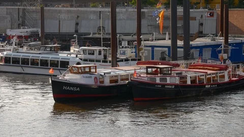 The Speicherstadt - the largest warehouse district in the world, Hamburg,Germany Stock Footage 86806721