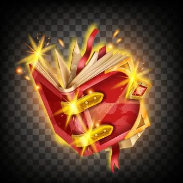 Spell book magic fantasy vector illustration, open wizard medieval diary Stock Illustration