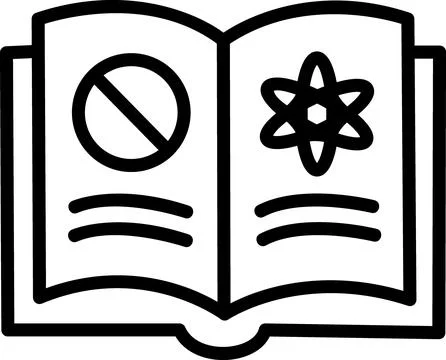 Spell book magic witchcraft open pages icon Stockillustratie