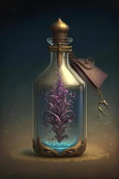 Spell bottle Stock Illustration