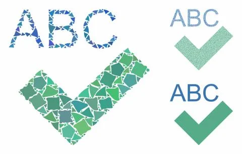 Spell checking Composition Icon of Raggy Items Ilustração Stock