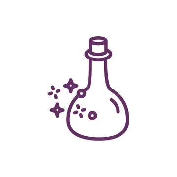 Spell magic sorcery isolated icon Ilustração Stock