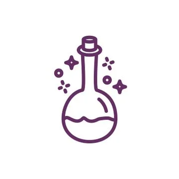 Spell magic sorcery isolated icon Ilustração Stock