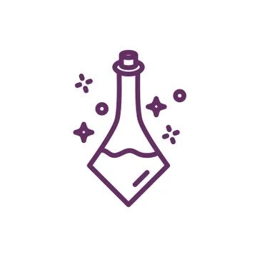 Spell magic sorcery isolated icon Ilustração Stock