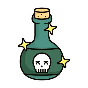 Spell magic sorcery isolated icon Ilustração Stock