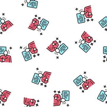 Spell magic vector seamless pattern Stock Illustration