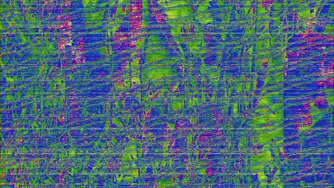 Spellbinding bad trip effect light transformations holographic background. Stock Footage 156197763