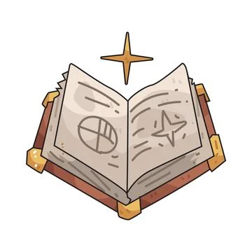 Spellbook illustration Ilustração Stock
