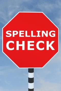 Spelling Check concept Ilustração Stock