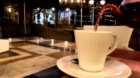 Spelling Cup of Tea in Restaurant 動画素材 238540446