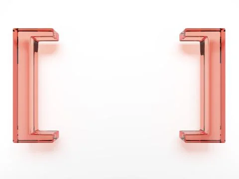 Spelling glass brackets 库存插图
