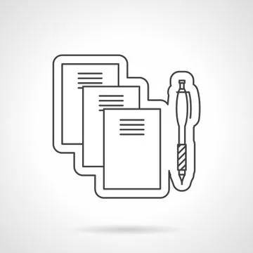 Spelling line vector icon 스톡 일러스트