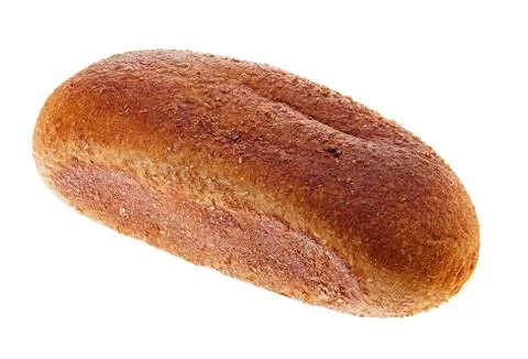 Spelt bread with grains on white background. food Foto stock