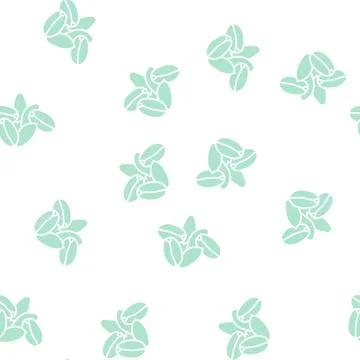 Spelt seed glyph seamless pattern 스톡 일러스트