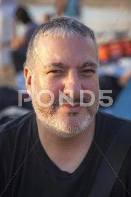 Spencer Tunick portrait during 'Save the Dead Sea' floating installation