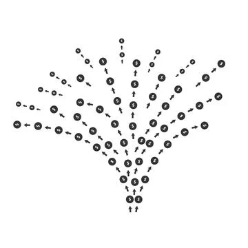 Spend lavishly icon or symbol for your design. Stock Illustration