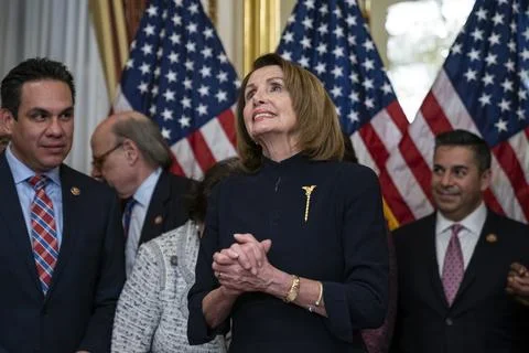 Spending bill signed to avoid US government shut down, Washington, USA - 14 Feb  Stock Photos