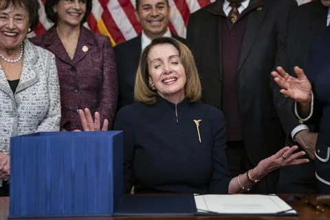 Spending bill signed to avoid US government shut down, Washington, USA - 14 Feb  Stock Photos