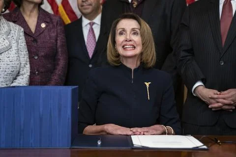 Spending bill signed to avoid US government shut down, Washington, USA - 14 Feb  Stock Photos
