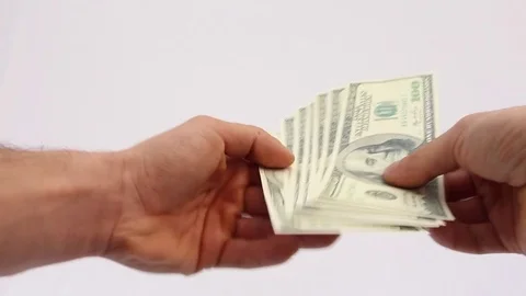 Spending dollars - Wasting money Stock Footage 72035145