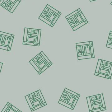 Spending limits budget planning line vector seamless pattern Stock Illustration