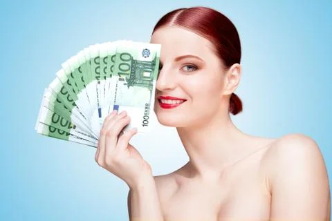 Spending money. Stock Photos