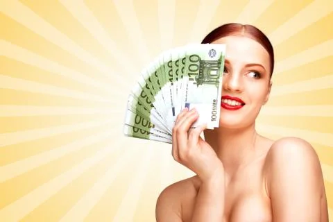 Spending money. Stock Photos