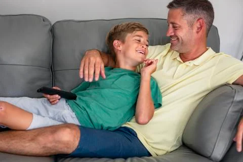 Spending Time with Dad Fotos Stock