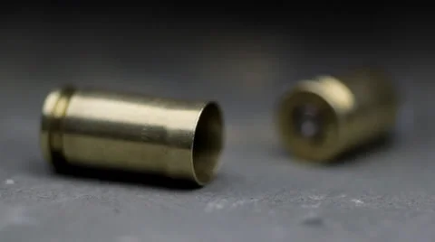 Spent bullets Stock Footage 23548646