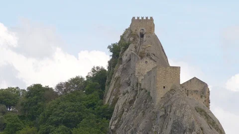 The Sperlinga Castle in Sicily Stock Footage 110906321