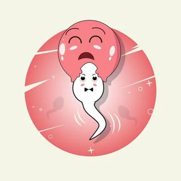 Sperm and egg design vector illustration Stock Illustration