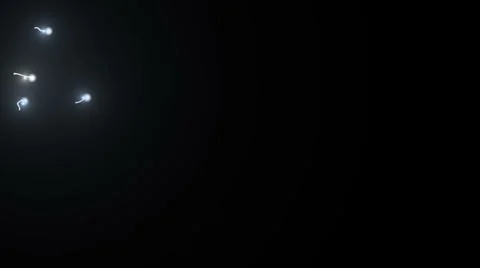 Sperm Cells Glow Video stock 1089878