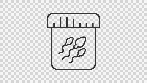 Sperm collecting line animation Video stock 267836721