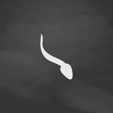 Sperm computer symbol Stock Illustration