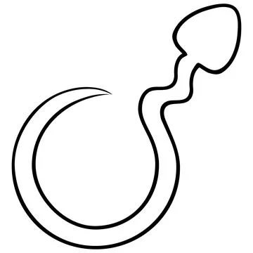 Sperm concept symbol Stock Illustration