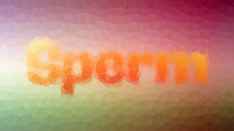 Sperm dissolving techno tessellating looping moving triangles Video stock 109238483