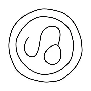 Sperm in egg line icon vector illustration Stock-Illustration