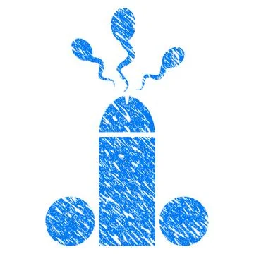 Sperm Ejaculation Grunge Icon Stock Illustration