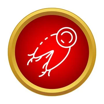Sperm fertilizing egg for human reproduction concept icon Stock Illustration