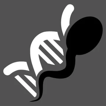 Sperm Genome Icon Stock Illustration