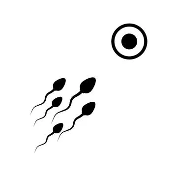Sperm icon vector Stock Illustration