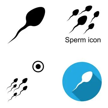 Sperm icon vector Stock Illustration