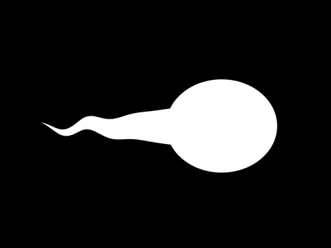 Sperm loop on black Stock-Footage 80924242