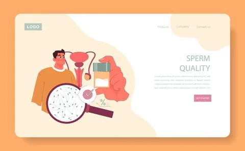 Sperm Quality concept. Stock Illustration