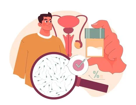 Sperm Quality concept. Stock Illustration