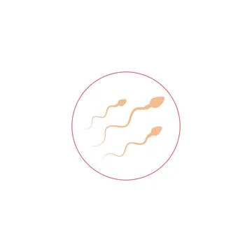 Sperm Spermatozoa sign Icon. Vector Logo Illustration Stock Illustration