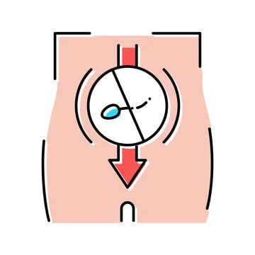 Sperm sterilization color icon vector illustration Ilustración de archivo