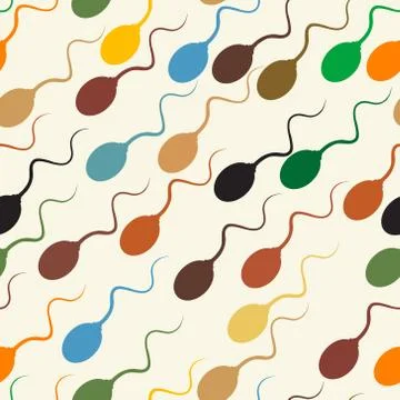 Sperm tile Illustrazione stock