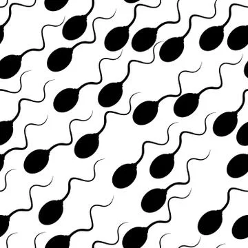 Sperm tile Illustrazione stock