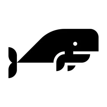 Sperm Whale logo Stock Illustration
